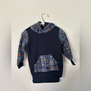 Finn & Grinn Small Shop Colourful Hooded Sweater Size 12-18 Months